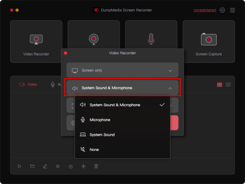 Adjust Audio Settings for Video Recorder