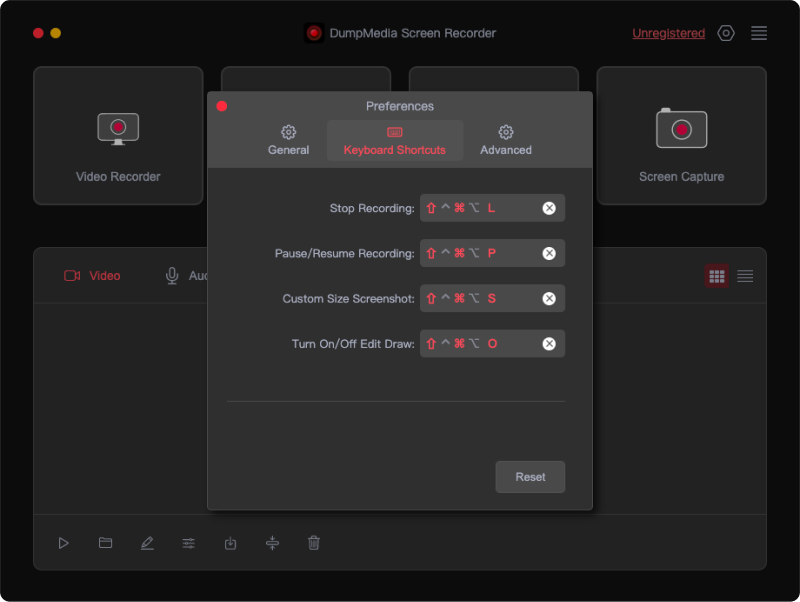 Edit Keyboard Shortcuts