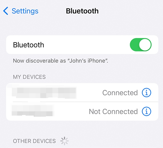 Enable Bluetooth Connection on Your iPhone