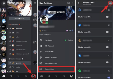 Sosyal medya Spotify Cep Telefonunda Discord'a