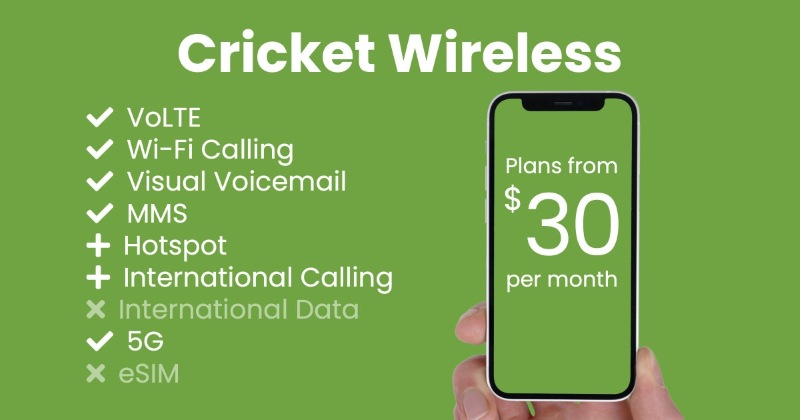 cricket wireless plans 1 phone