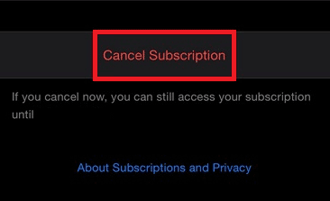 Click Pandora Cancel Subscription