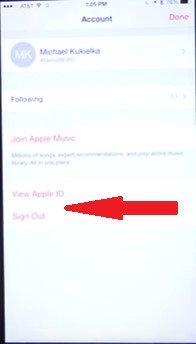 Cerrar sesión de Apple Music