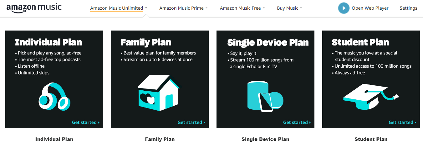 Amazon Music Unlimited Prcing