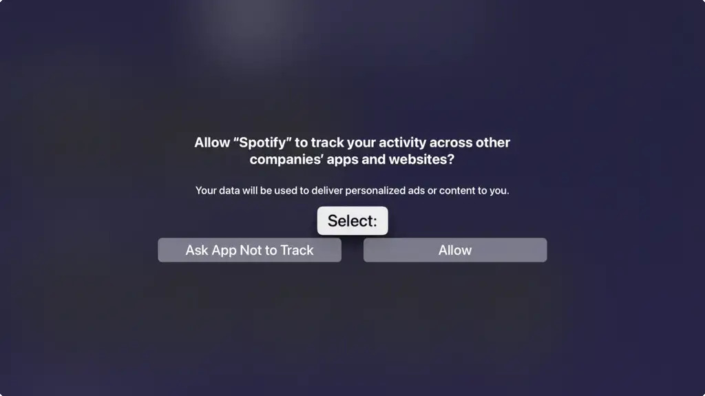 Ask App Not to Track