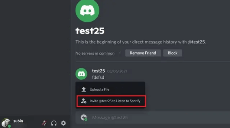 Dela Spotify Låtar på Discord