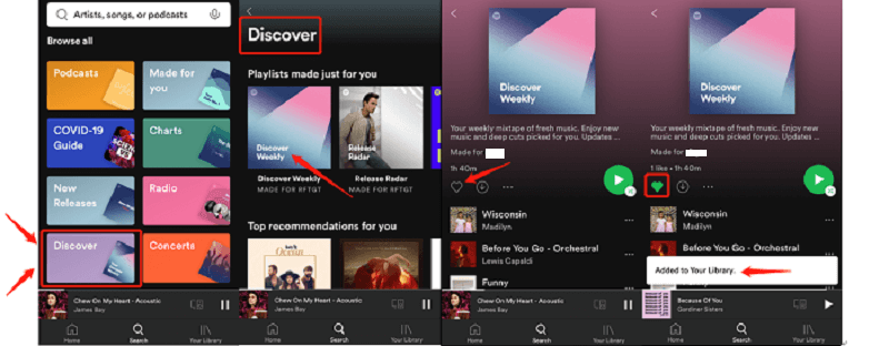 Listen to Discoverer Weekly in Spotify