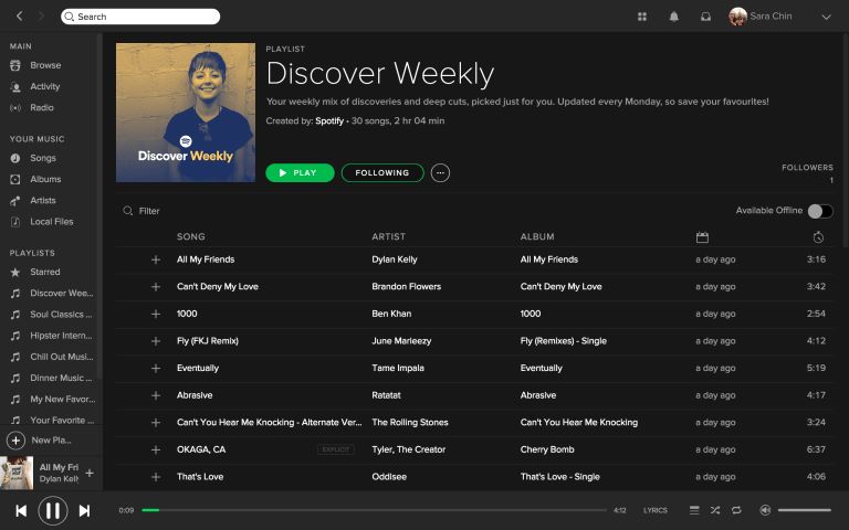 Upptäck Weekly Plus-sidan på Spotify