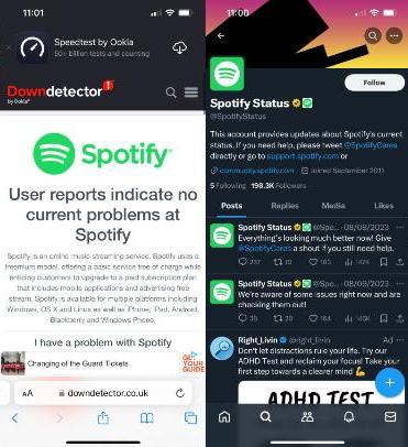 格紋 Spotify 目前狀態