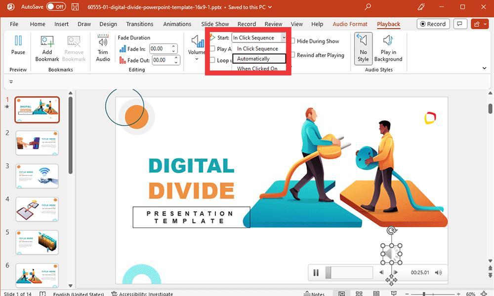 Music Playback Options In PowerPoint