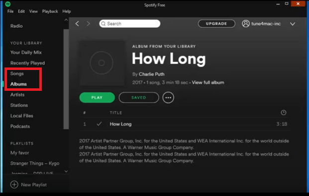 Açın Spotify Hesap