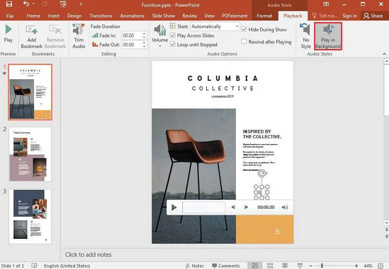 Добавить музыку в PowerPoint