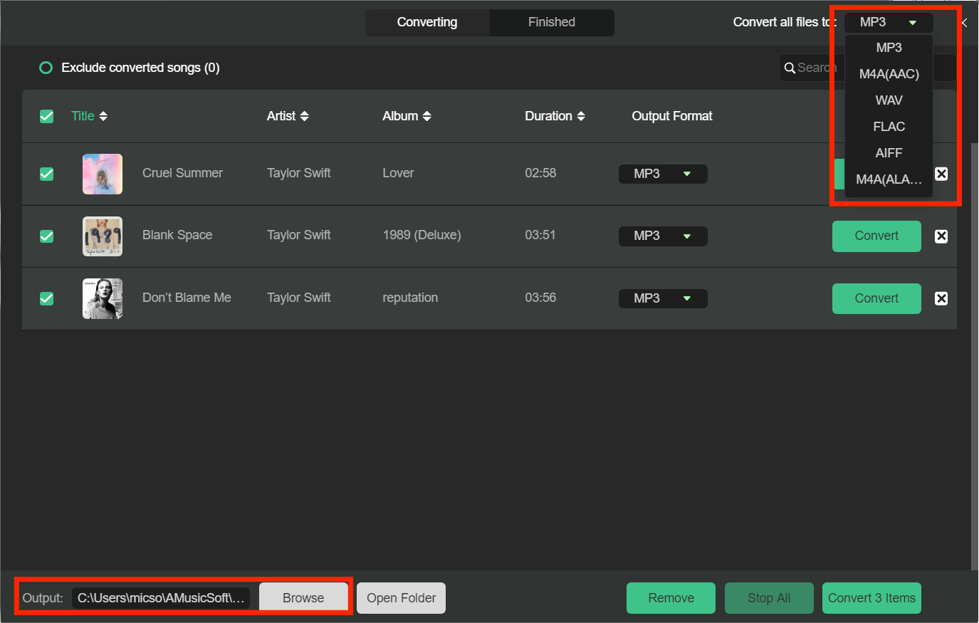 AMusicSoft Convertir Spotify A MP3