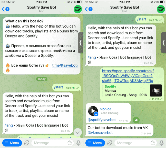 İndir Spotify Telegram Botlu Çalma Listeleri