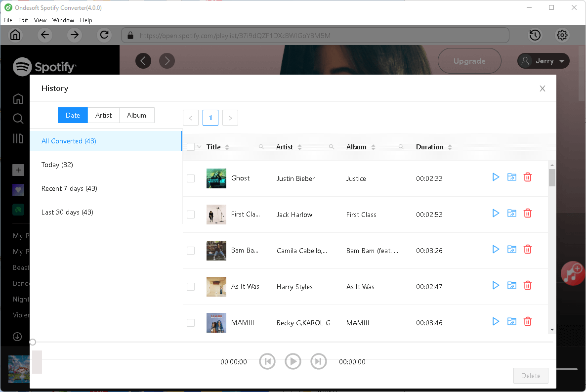 Ondesoft Spotify конвертер